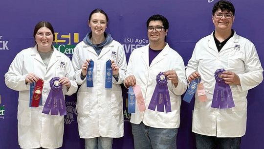 Mangham FFA members earn honors at broiler show