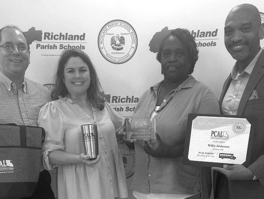 Anderson named Richland’s PCAL Bus Driver of the Year