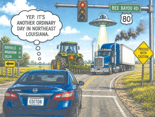 Red light, green light, trucks and tractors