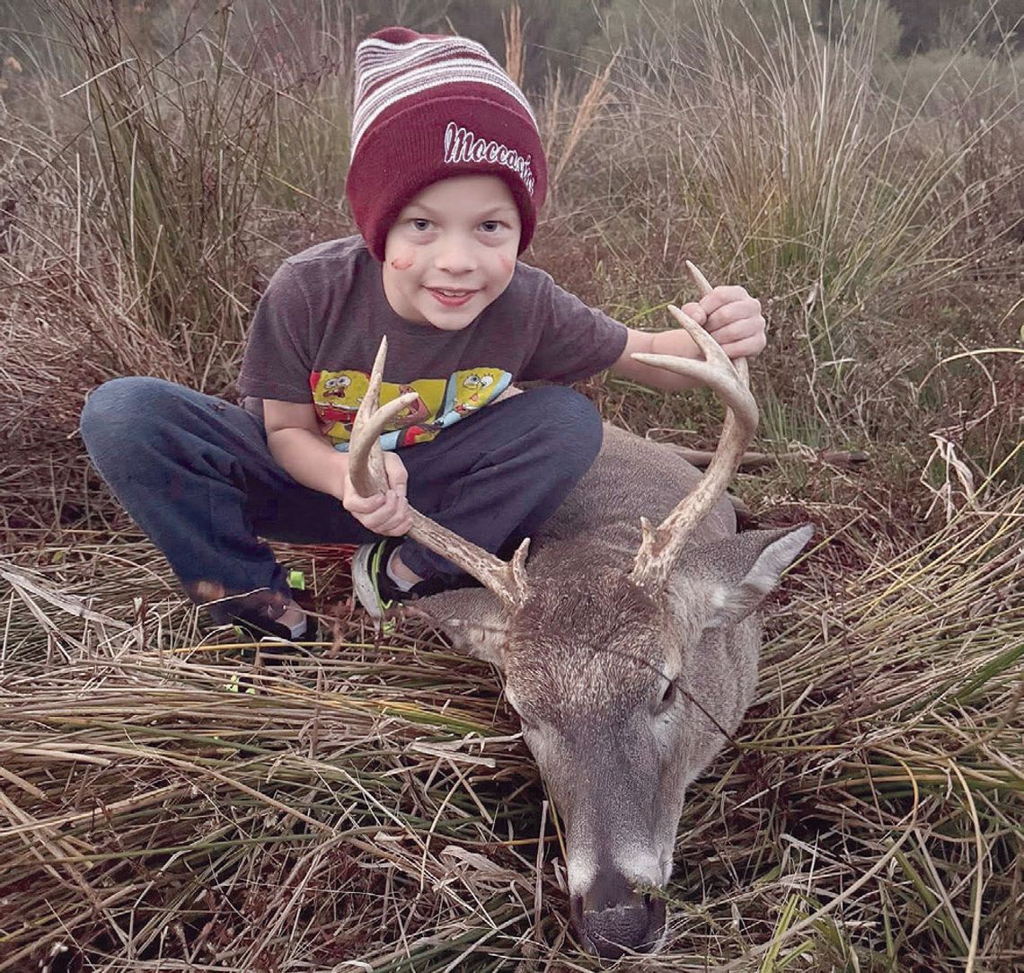Brown bags first buck