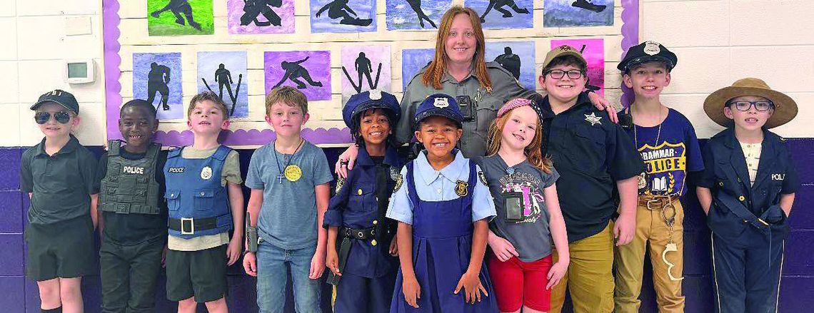 Mangham Elementary School students learn about the law during Career Day