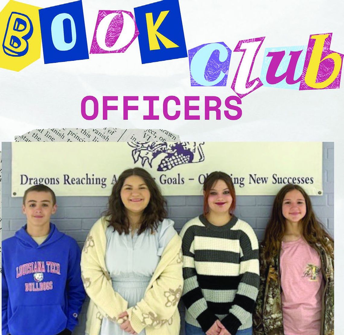MJHS names book club officers MJHS names book club officers