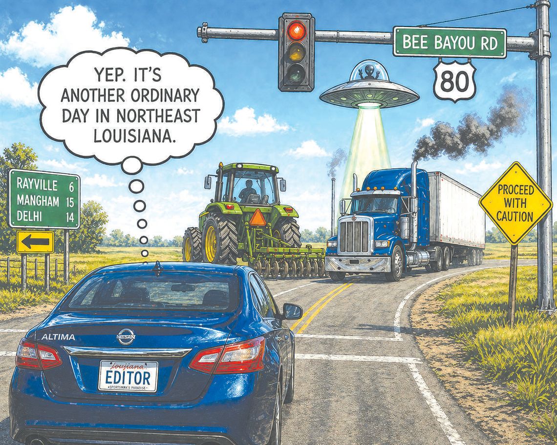 Red light, green light, trucks and tractors